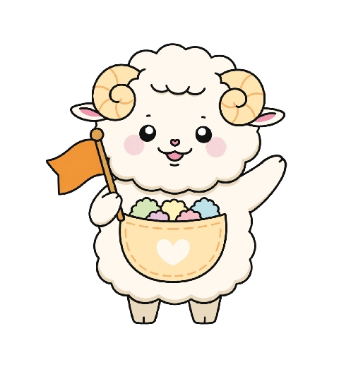 あんぽけさん旗持ち