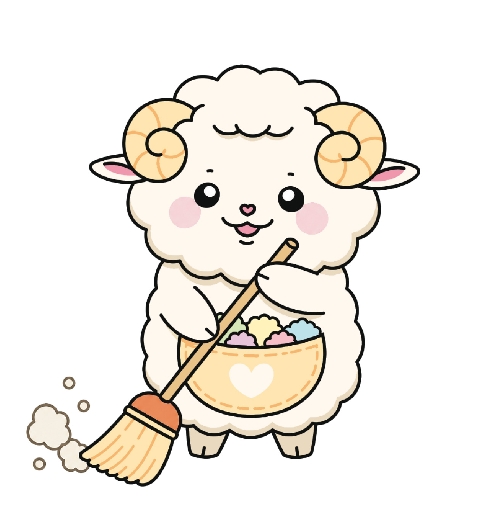 あんぽけさん掃除